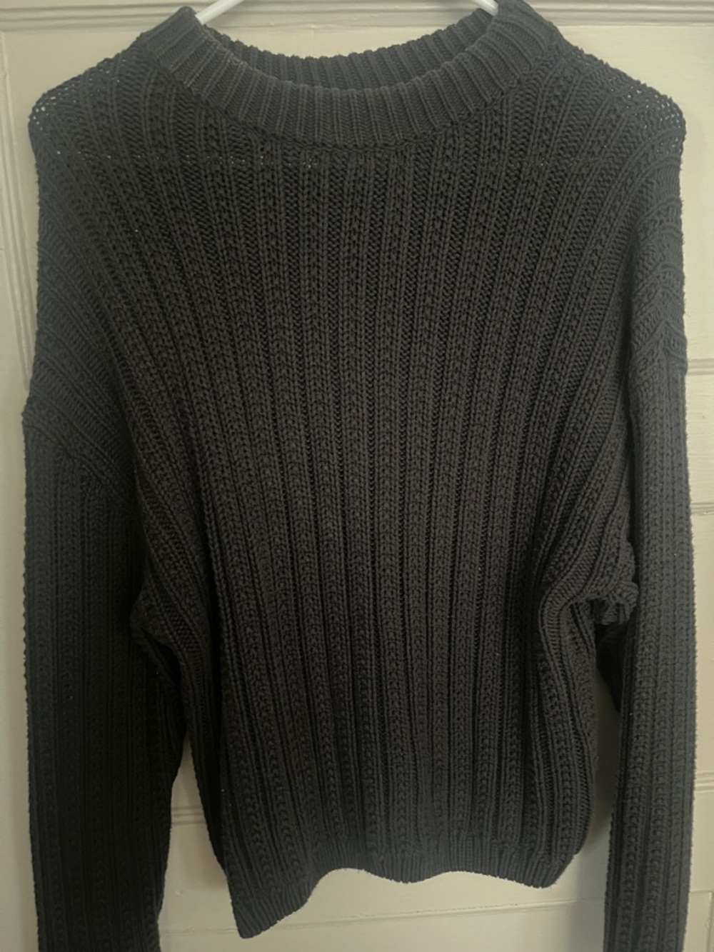 Universal Thread Black Ribbed Knit Sweater - Picture 6 of 6